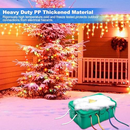 Hrensaw Large Outdoor Electrical Box(12.5x8.5x5inch),IP54 Waterproof Outdoor ...