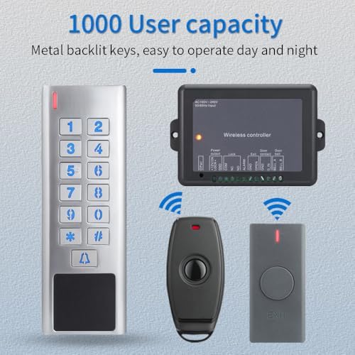 Access Control Keypad Reader Smart Keypad Lock IP65 Waterproof Remote Access ...