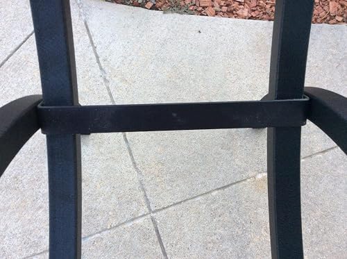 Woodhaven Black 3-Foot Crescent Firewood Rack, With Cover | Made in USA