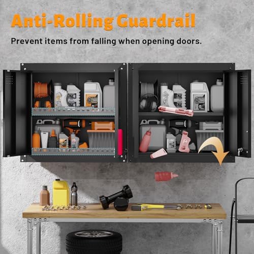 Garage Wall Cabinets,Locking Metal Wall Cabinets for Garage