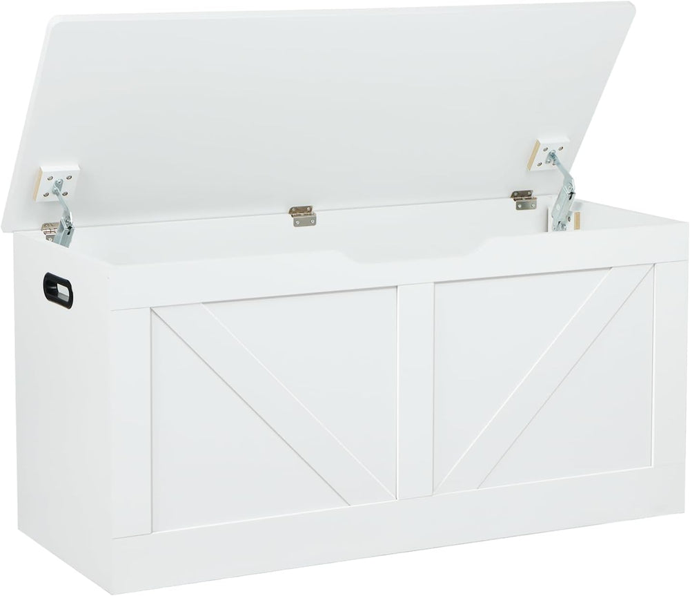 Timberer 39.4" Storage Chest, Wooden Storage Bench, Large Storage Trunk