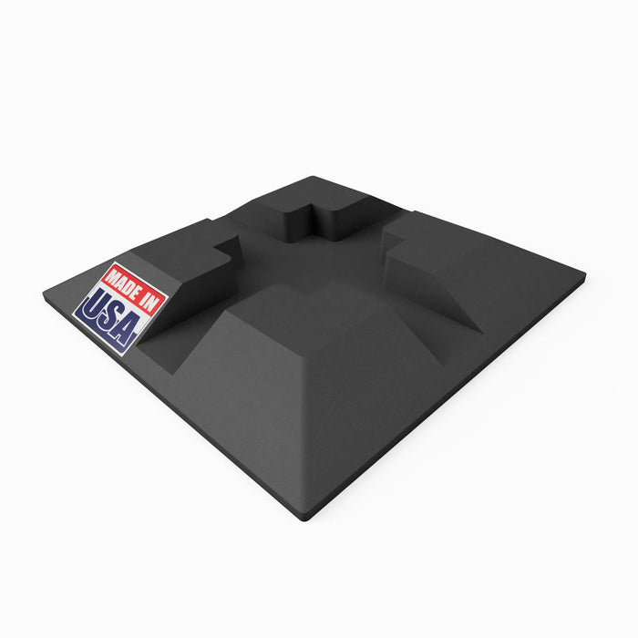 USA Made Foundation Block - Deck Support - Handi Block - Pier Shed Base Footing Post Beam Support - Heavy Duty, UV Resistant, 100% Recycled Plastic - Durable for Decks, Sheds & Structures (10 Pack)