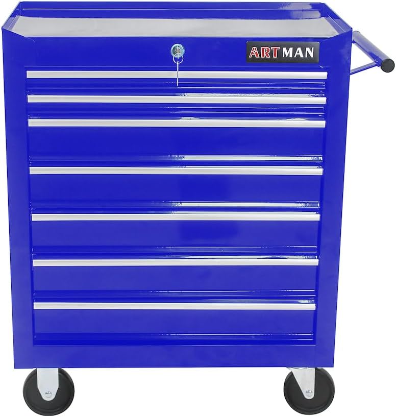 Rolling Tool Cart with Drawers and Wheels Mechanics Tool Cabinet Heavy Duty L...