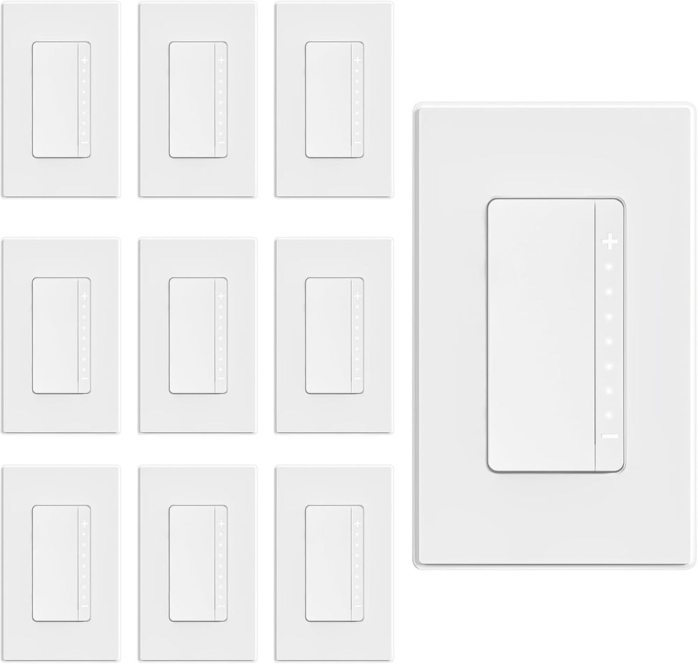 ELEGRP Dimmer Switch, Digital Dimmer Light Switch (10 Pack)