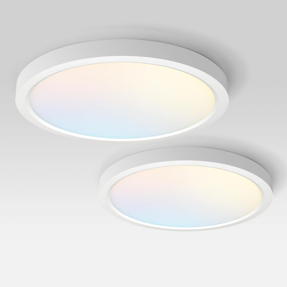 ASD LED 18" Round Flush Mount Ceiling Light Fixture, Low Profile Surface...
