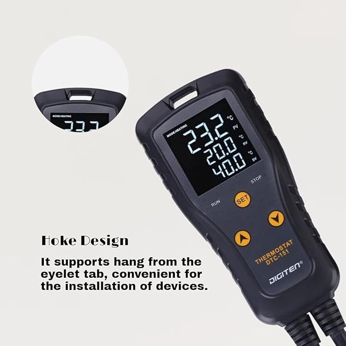 DIGITEN DTC151 Temperature Controller Plug-in Thermostat Cooling Heating