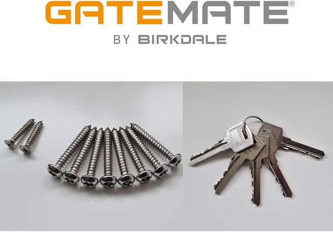 GateMate Long Throw Gate Lock 1490096, Euro Profile Keyed Both Sides Gate Lock
