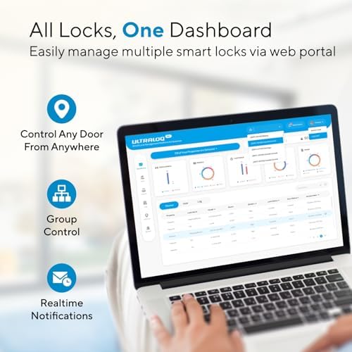 ULTRALOQ U-Bolt Pro WiFi Smart Lock with Door Sensor, App Remote Control