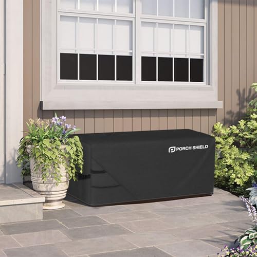 Porch Shield Patio Deck Box Storage Cover 61 x 28 x28 inch, Black