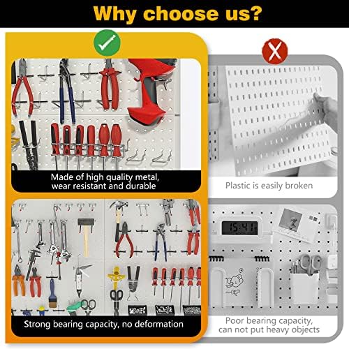Ultrawall Metal Pegboard Wall Panels, Peg Boards for Garage Tool Storage
