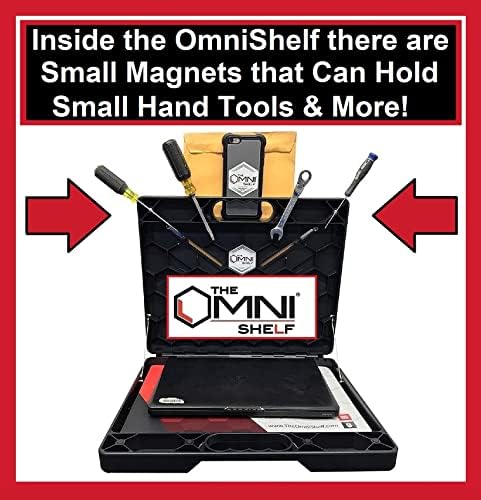 The OmniShelf Portable Workstation, Magnetic Toolbox, Laptop Stand w/ 50 lb C...