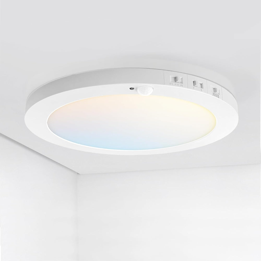 ASD LED 12" Round Flush Mount Ceiling Light Fixture, Low Profile Surface