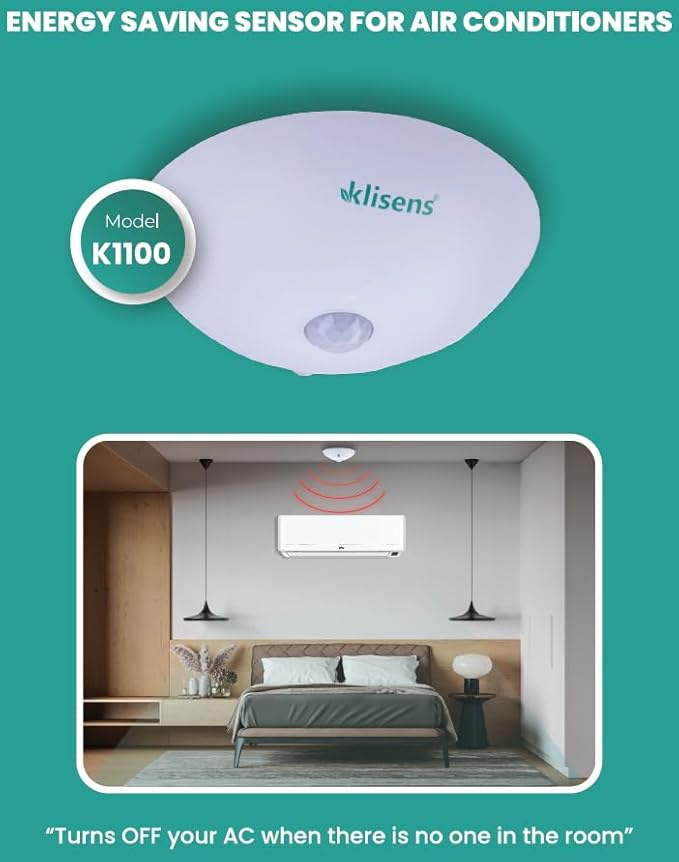 Klisens Energy Saving Motion Sensor-Automatically Turn Off Air