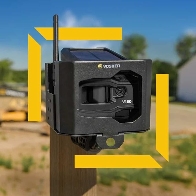 Vosker V150 Solar-Powered LTE Cellular Home Security Outdoor Camera | Motion