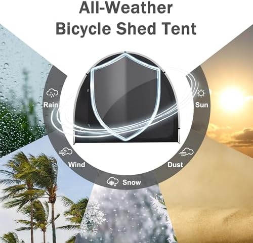 Bike Storage Shed Tent Waterproof Outdoor Easy Setup Portable