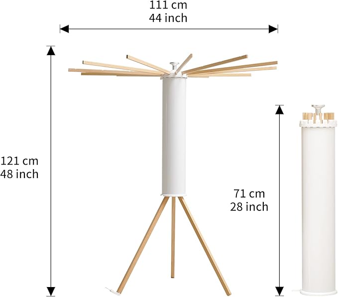 JOOM Tripod Clothes Drying Rack, Garment Rack Portable and Foldable Space