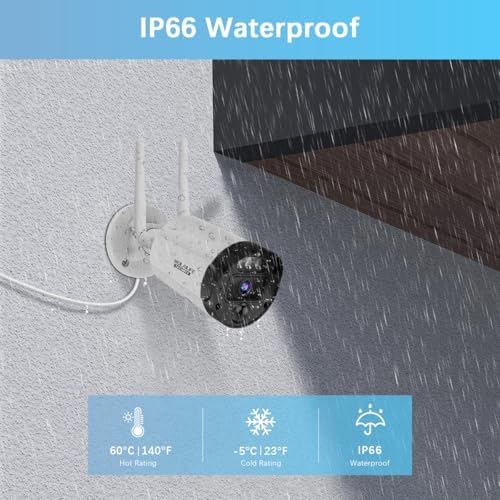 Outdoor Wireless Security Camera System, Wireless Cameras for Home Security