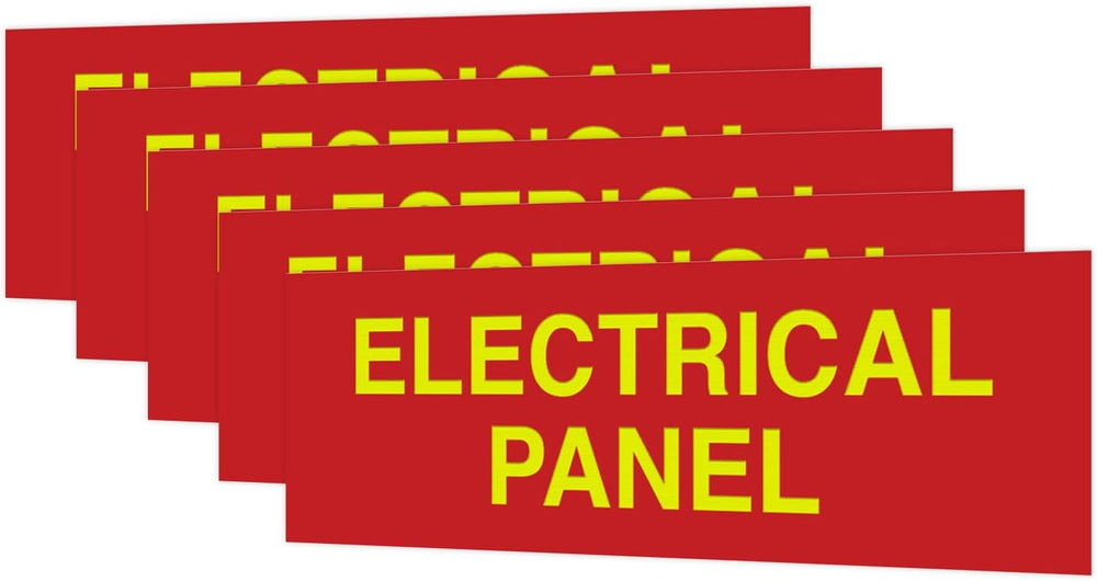 All Quality Basic Electrical Panel Sign (5 Pack)