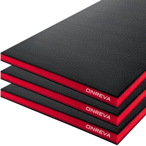 ONREVA Tool Box Foam Organizer 38x16x1 inch 3Pack, Kaizen Sheets for Pro Tool...