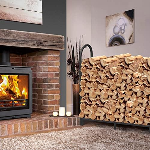 Walensee 8Ft Upgraded Firewood Rack Holder, Wood Storage Outdoor Heavy Duty S...