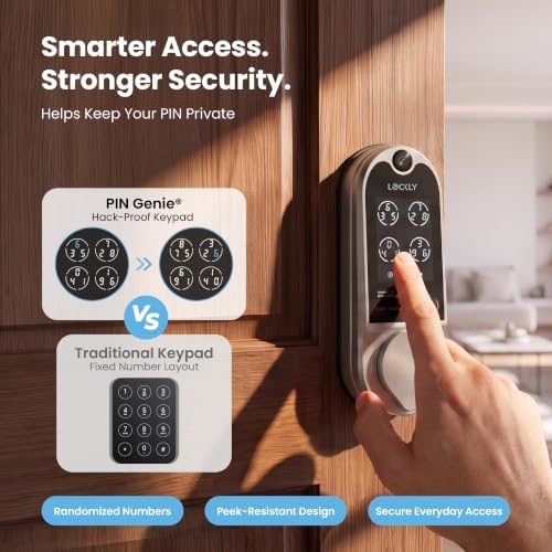 Lockly Vision Video Smart Lock with Video Camera/2-Way Audio Doorbell