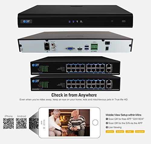 GW Security 32 Channel 5MP 30FPS Real-Time NDAA AI Security Camera System
