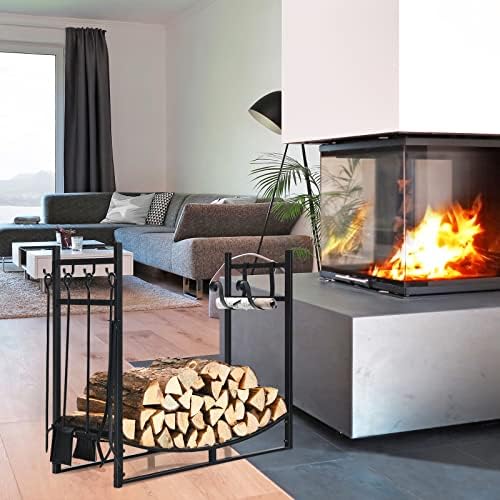 DORTALA 36" Firewood Rack for Outdoor/Indoor, Easy Set-up Fire Wood Rack...