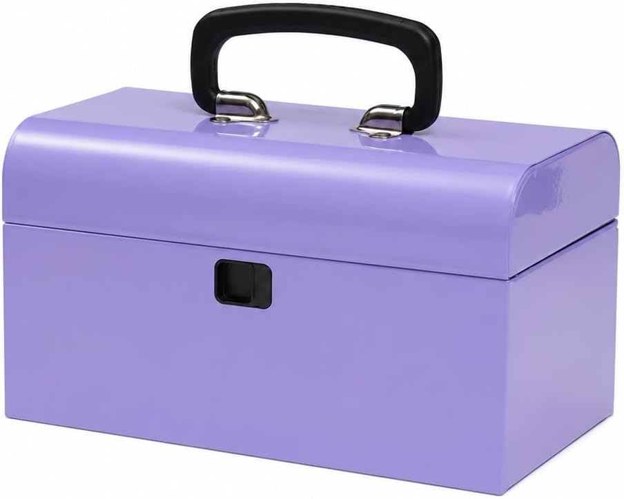 K.balt Retro Portable Mini Toolbox Lavender Steel Tool Box