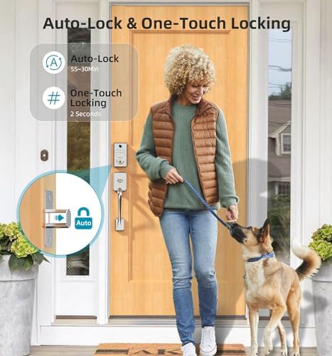 WiFi Smart Door Lock Set: HEANTLE Keyless Entry Deadbolt