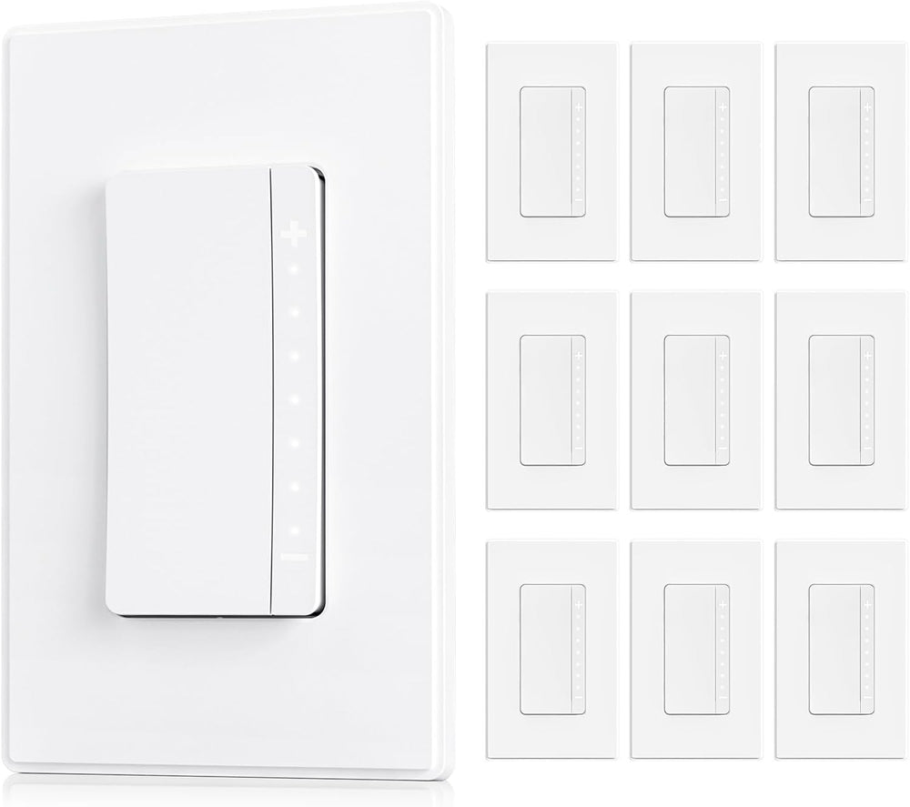 ELEGRP Dimmer Switch, Digital Dimmer Light Switch (10 Pack)
