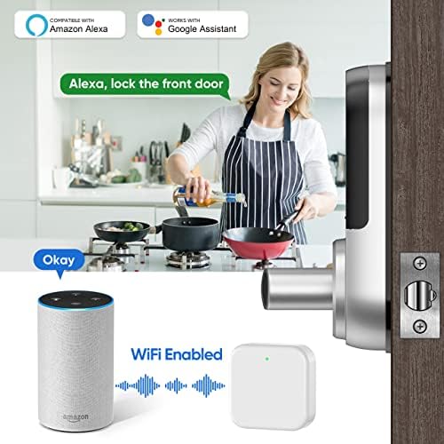 Sifely Keyless Entry Smart Lock - Fingerprint & Keypad Access, Front Door...