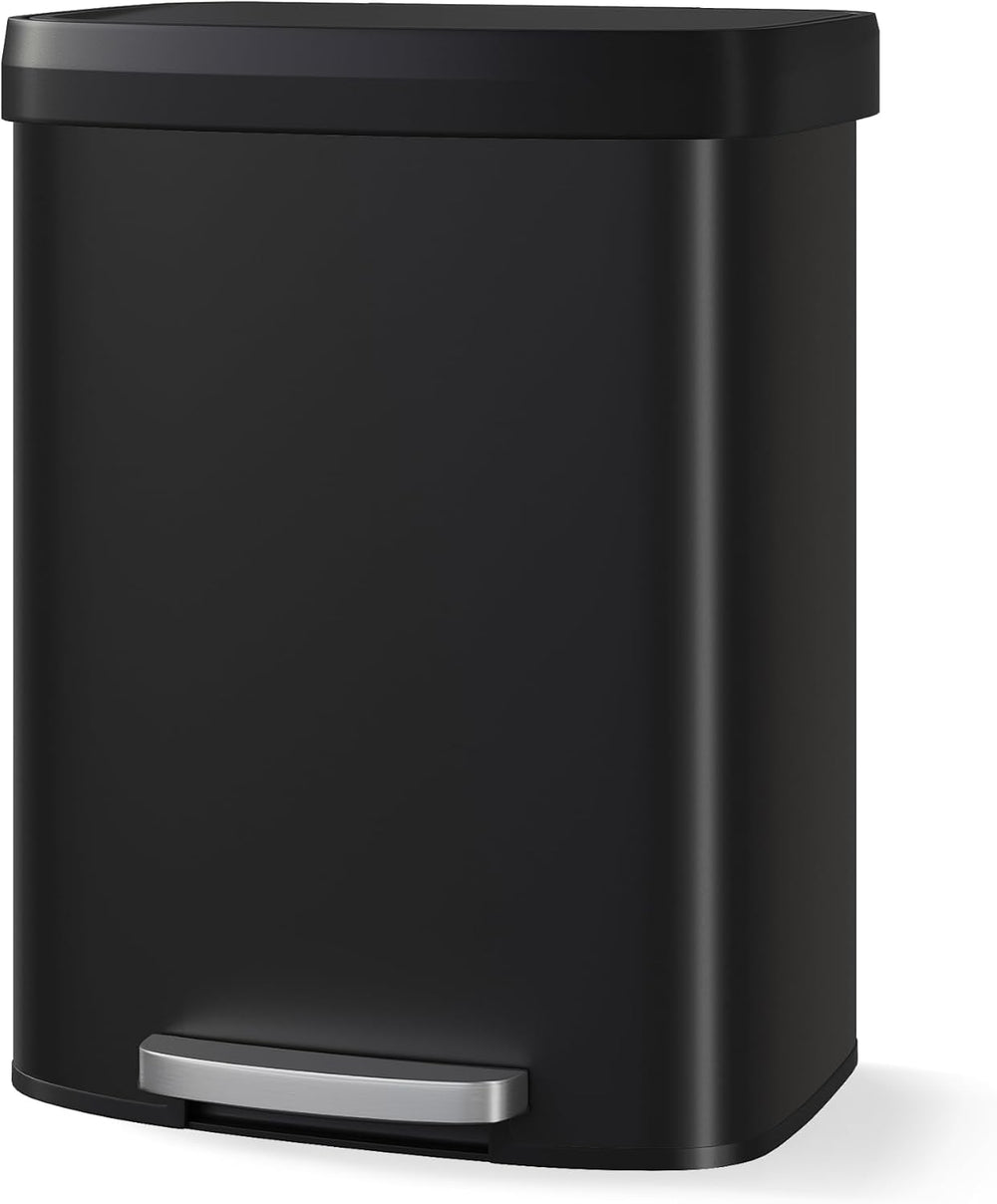 Garvee 16 gal / 60 L Metal Trash Can
