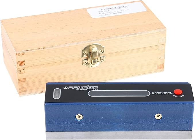 Accusize Industrial Tools 6 inch Master Precision Level in Fitted Box, Accuracy