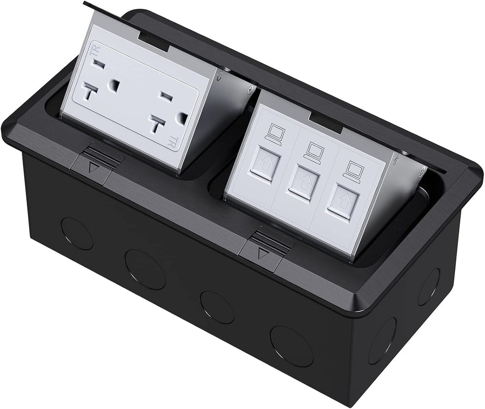Dual Pop-Up Floor Box Electrical Kit
