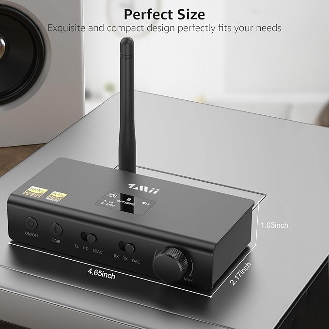 1Mii DS700 HiFi Bluetooth Audio Transmitter Receiver