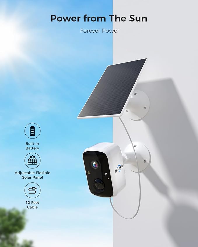 Hiseeu Security Cameras Wireless Outdoor, WiFi Pro 5G/2.4G Cameras