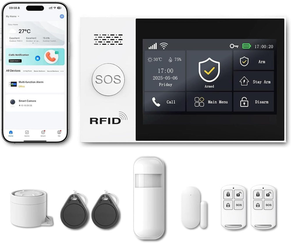 WiFi Wireless Alarm System for Home Security (8pcs)