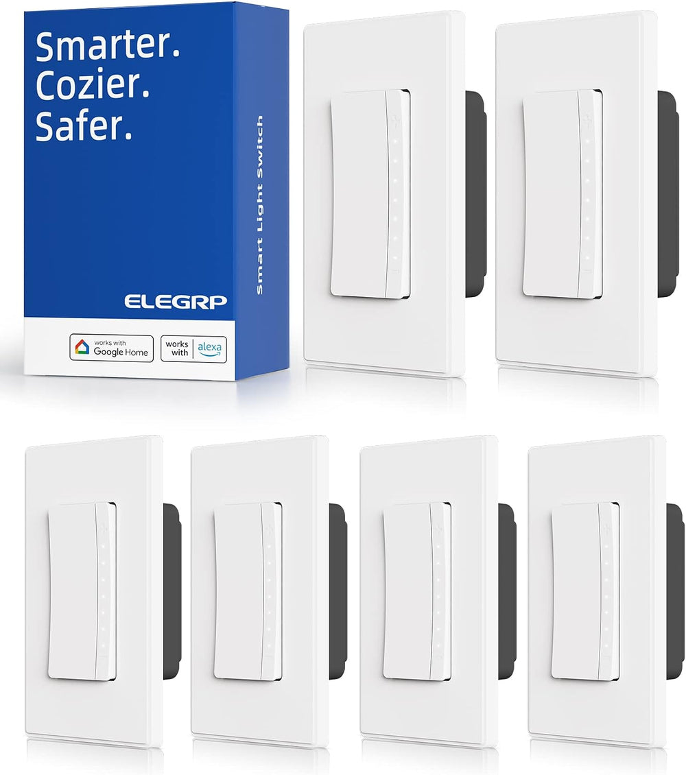 ELEGRP Smart Dimmer Light Switch DPR30, 2.4GHz Wi-Fi Dimmer Switch Compatible...