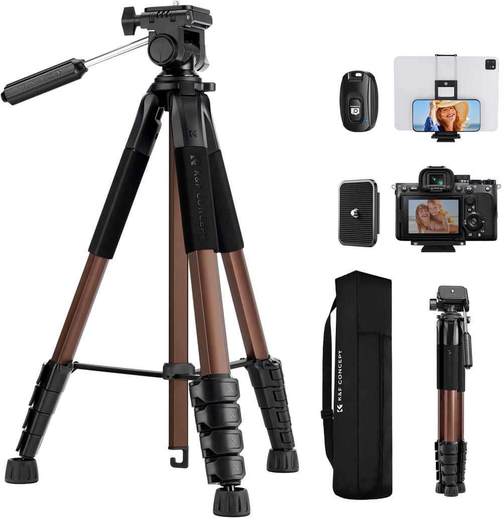 K&F CONCEPT Camera Tripod, Cellphone Clip