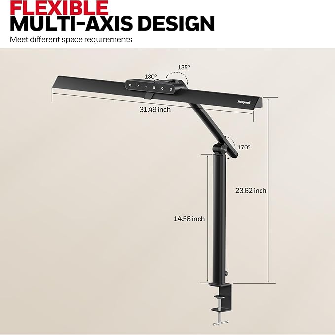 Honeywell LED Desk Lamp with Clamp