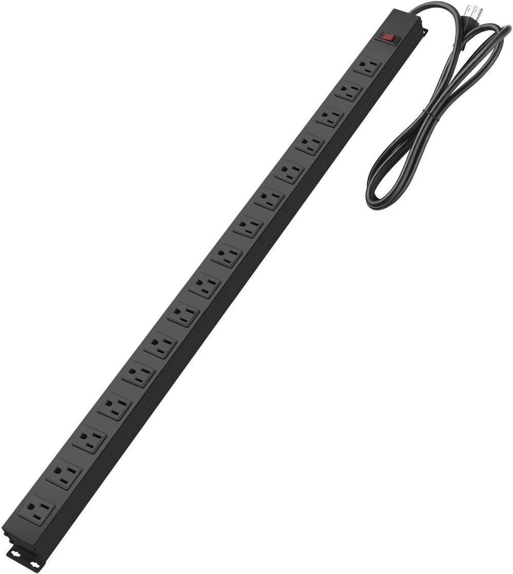 Metal Wall Mount Power Strip, Mountable Power Outlet, Aluminum Alloy Mount