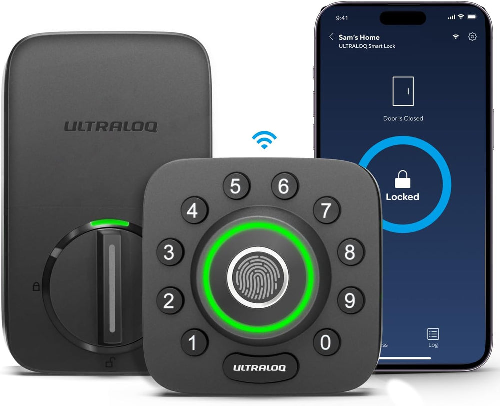 ULTRALOQ U-Bolt Pro WiFi Smart Lock with Door Sensor, App Remote Control
