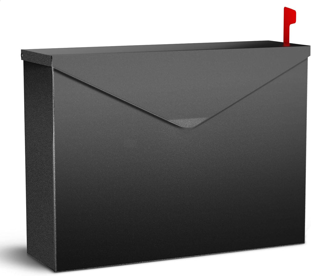 Large Capacity Wall Mount Mailbox with Outgoing Mail Flag, 14.2”x10.4”x4.3” S...