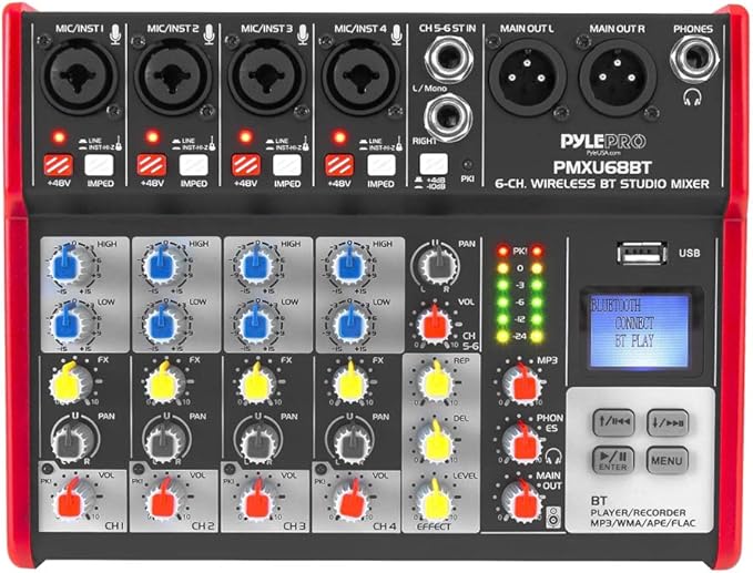 PYLE Studio Audio Sound Mixer Board