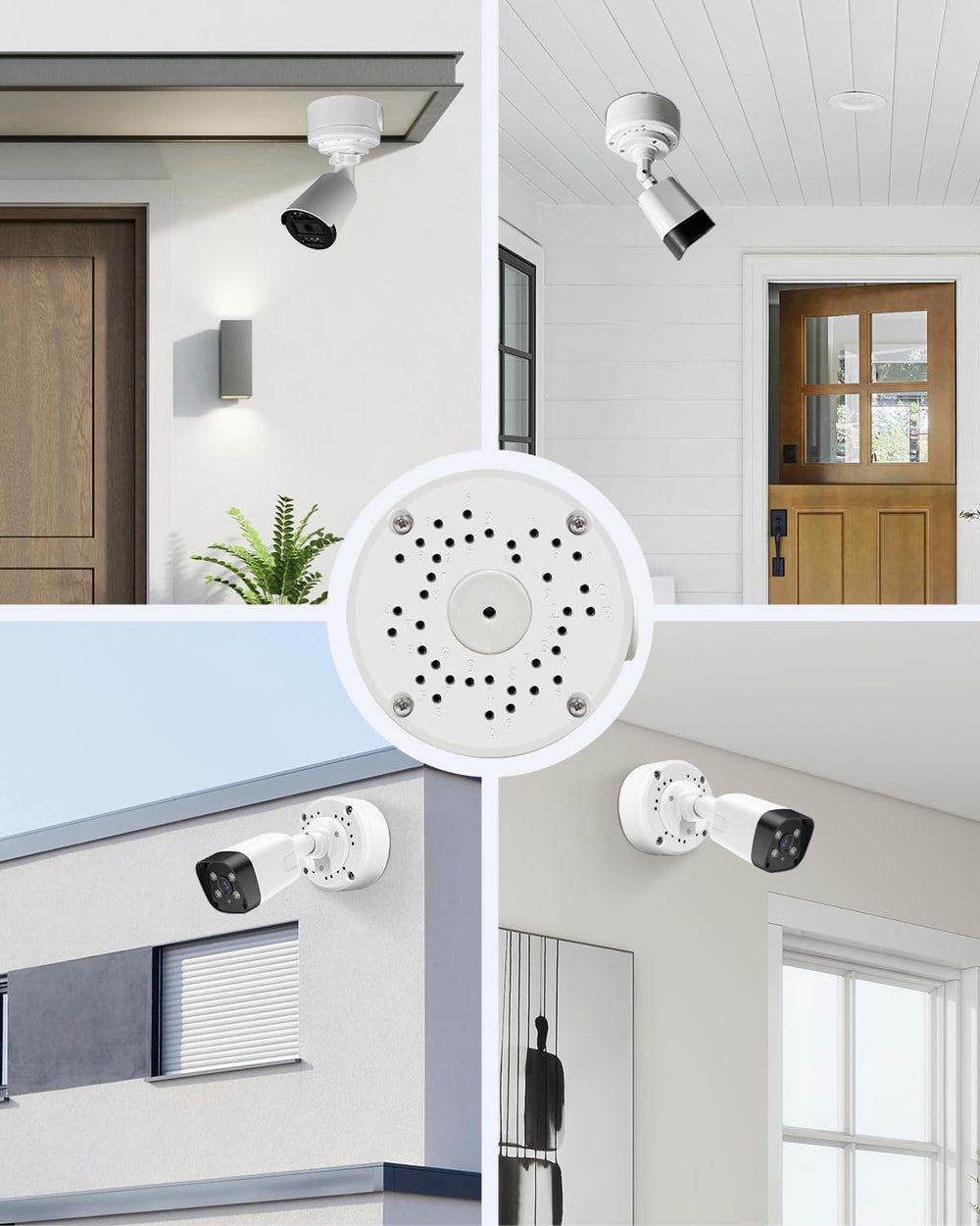 Universal Security Camera Junction Box, Metal Hide Cable Junction Boxes