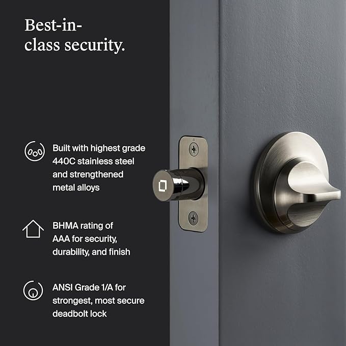 Level Lock+ WiFi Deadbolt Smart Lock