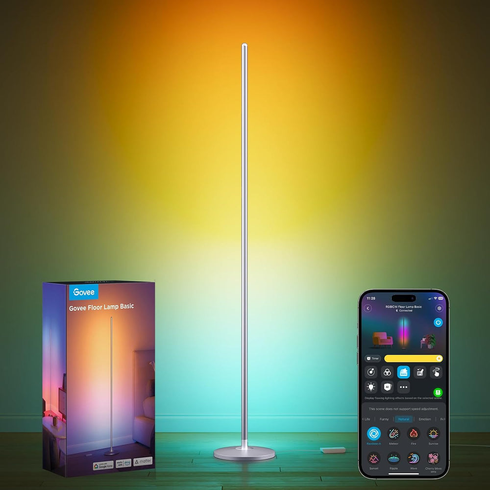 Govee RGBIC Floor Lamp, LED Corner Lamp Works