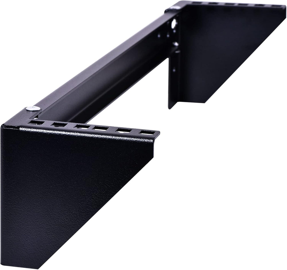 RackPath 2U Vertical Wall Mount Rack - Heavy Duty 125lbs Capacity Vertical Mo...