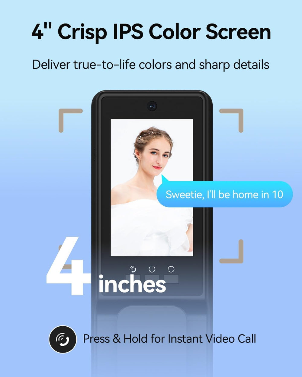 3D Face Recognition Smart Lock with Dual Cameras & Doorbell