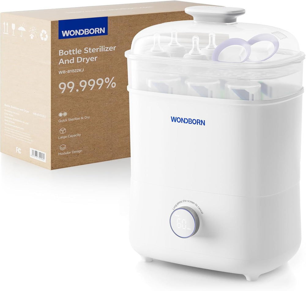 Bottle Sterilizer and Dryer, 99.999% Deep Sterilization, 6-min Rapid